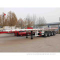 4 axles flatbed container trailer